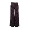 Jennafer Grace Women's Rainbow Shimmer Palazzo Pants In Black/white