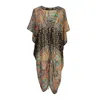 Jennafer Grace Women's Red Actius Caftan Kaftan Dress In Taj In Red