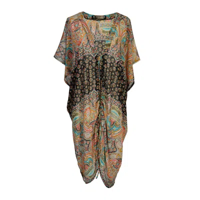 Jennafer Grace Women's Red Actius Caftan Kaftan Dress In Taj