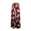 Jennafer Grace Women's Red Antigua Rouge Palazzo Pants In Red