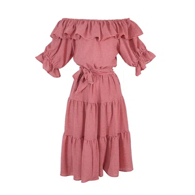 Jennafer Grace Women's Red Parque Veranda Dress