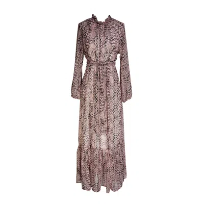 Jennafer Grace Women's Rosey Boa Raglan Maxi Dress In Multi