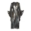 Jennafer Grace Women's Silver Galaxy Shine Kimono In Multi