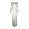 Jennafer Grace Women's Solar Flare Twist Dress In White/yellow