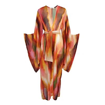 Jennafer Grace Women's Sunset Mirage Kimono In Multi
