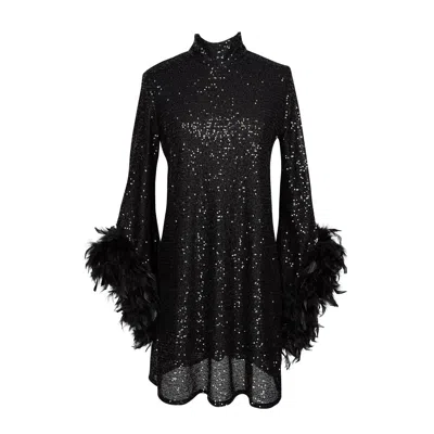 Jennafer Grace Women's Time Warp Sequin Mod Mini In Frankie Black