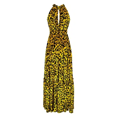 Jennafer Grace Women's Yellow / Orange Vanya Gold Maxi Dress