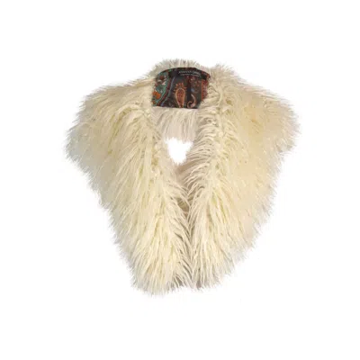 Jennafer Grace Women's White Penny Blanc Faux Fur Collar In Neutral