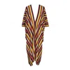 Jennafer Grace Women's White / Red Cassidy Deux Caftan In White/red