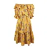 Jennafer Grace Women's Yellow / Orange Kimko Veranda Dress In Yellow/orange