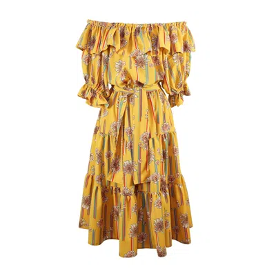 Jennafer Grace Women's Yellow / Orange Kimko Veranda Dress