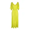 Jennafer Grace Women's Yellow Ultravox Tie Maxi Dress In Yellow