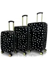 Jenni Chan Polka Dot 3pc Hardside Spinner Set