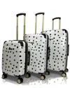 Jenni Chan Polka Dot 3pc Hardside Spinner Set