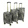 Jenni Chan Python 3-pc. Hardside Luggage Set In Gray