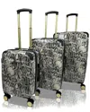Jenni Chan Python 3pc Hardside Spinner Set
