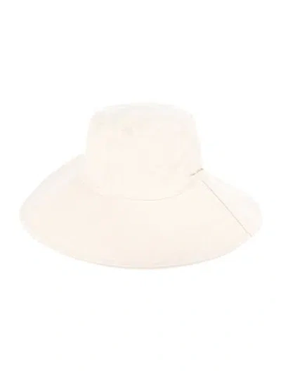 Pre-owned Jenni Kayne Accessory Sun Hat In White