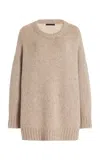 Jenni Kayne Alpaca Alpaca-blend Cocoon Top In Ivory