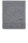 Jenni Kayne Alpaca Basketweave Throw In Charcoal