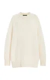 Jenni Kayne Cotton Fisherman Sweater In Ivory