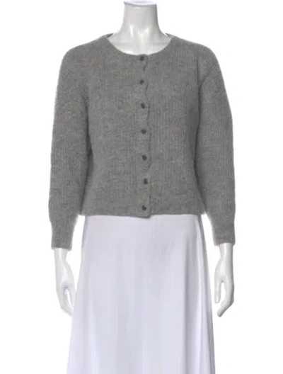 Pre-owned Jenni Kayne Alpaca Crew Neck Sweater In Gray