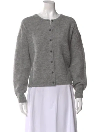 Pre-owned Jenni Kayne Alpaca Crew Neck Sweater W/ Tags In Gray