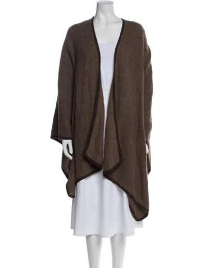 Pre-owned Jenni Kayne Alpaca Shawl W/ Tags In Brown