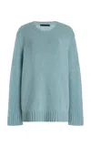 Jenni Kayne Cashmere Amelia Crewneck Sweater In Blue