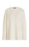 Jenni Kayne Alpaca Cocoon Crew Neck Pullover Ivory M In Ivory