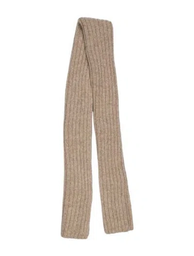 Pre-owned Jenni Kayne Baby Alpaca Scarf In Neutral