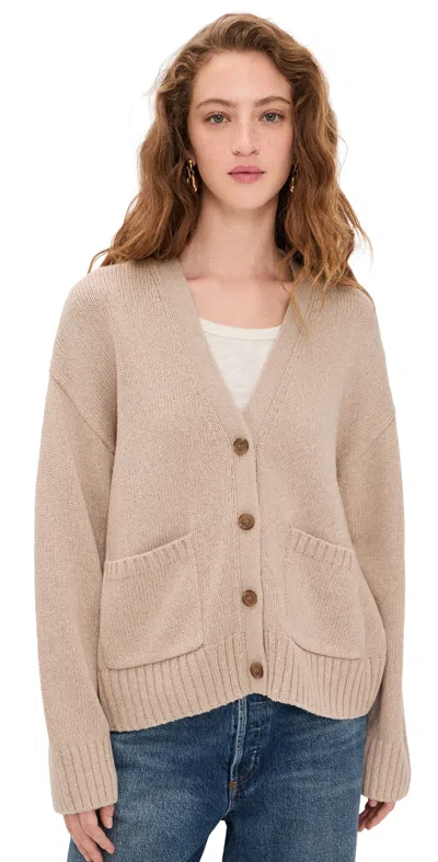 Jenni Kayne Barrett Cardigan Light Khaki In Blue