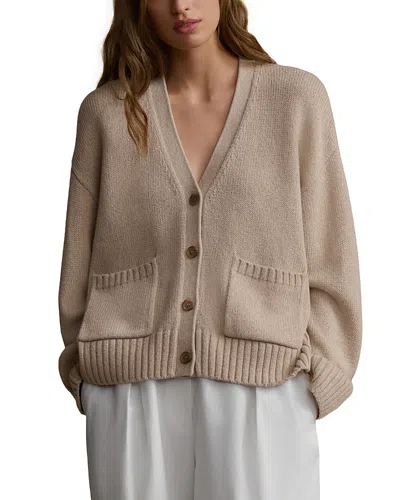 Jenni Kayne Barrett Cashmere Cardigan In Brown
