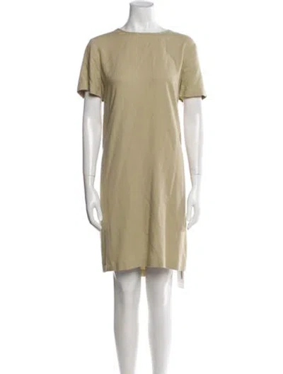 Pre-owned Jenni Kayne Bateau Neckline Knee-length Dress In Neutral