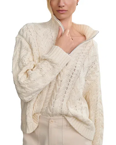 Jenni Kayne Cable Knit Sweater In Neutral