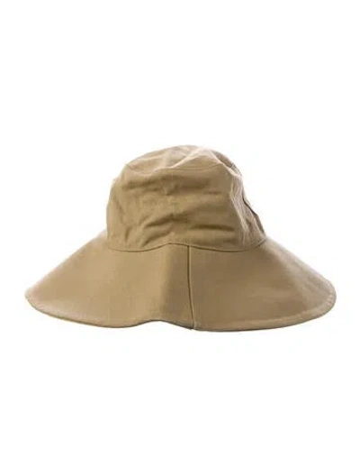 Pre-owned Jenni Kayne Canvas Bucket Hat In Neutral