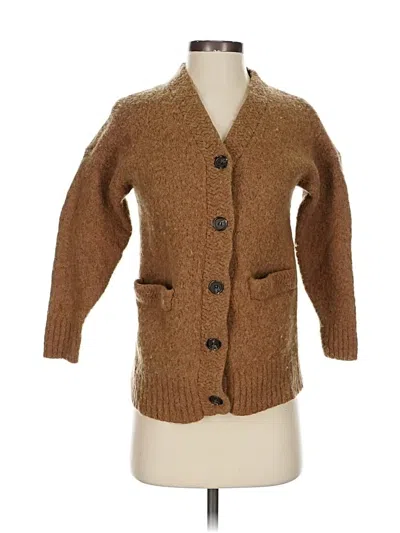 Pre-owned Jenni Kayne Cardigan Sweater In Brown