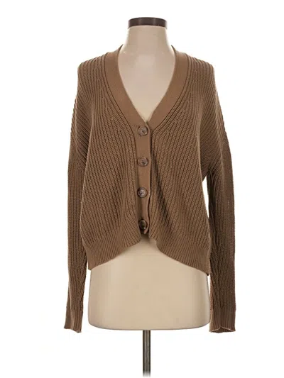 Pre-owned Jenni Kayne Cardigan Sweater In Brown