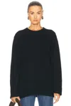 Jenni Kayne Cashmere Amelia Crewneck Sweater In Black