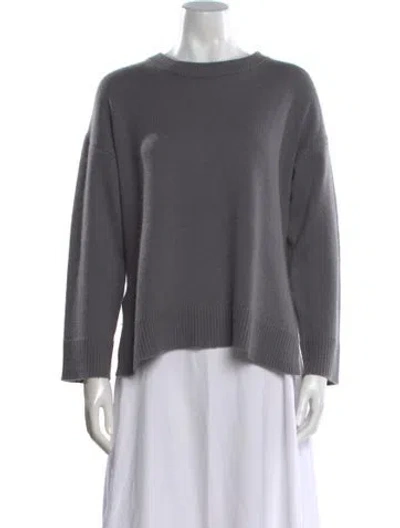 Pre-owned Jenni Kayne Cashmere Bateau Neckline Sweater In Gray