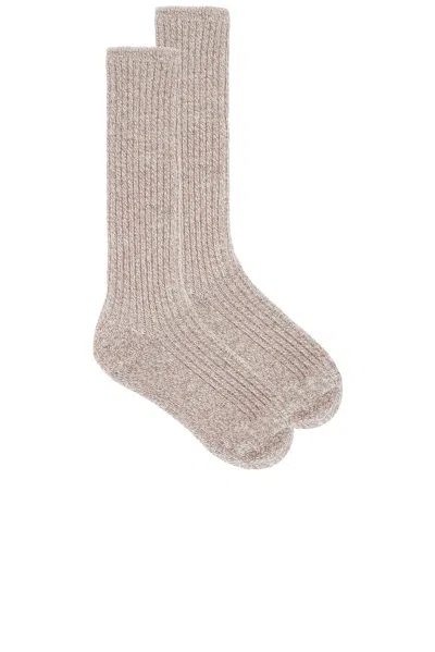 Jenni Kayne Cashmere Cabin Sock In Brown