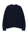 Jenni Kayne Cropped Cashmere Cocoon Cardigan Denim In Blue