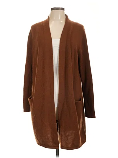 Pre-owned Jenni Kayne Cashmere Cardigan Sweater In Brown