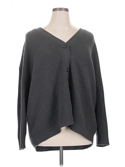 Pre-owned Jenni Kayne Cashmere Cardigan Sweater In Gray