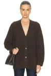 Jenni Kayne Cashmere Cocoon Cardigan Chocolate Chocolate In Brown