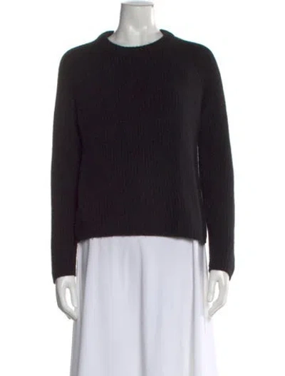 Pre-owned Jenni Kayne Cashmere Crew Neck Sweater In Black