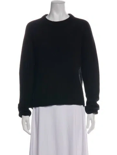 Pre-owned Jenni Kayne Cashmere Crew Neck Sweater In Black