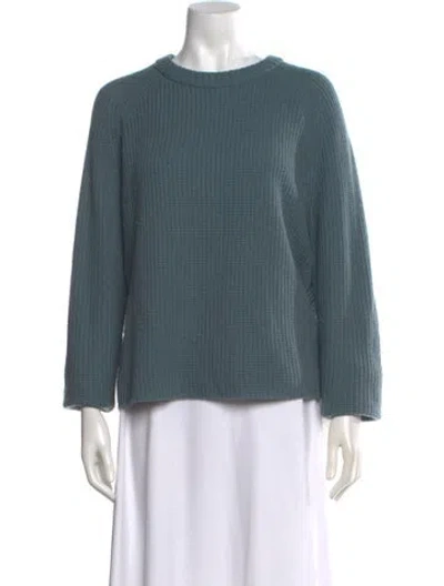 Pre-owned Jenni Kayne Cashmere Crew Neck Sweater In Blue