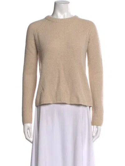 Pre-owned Jenni Kayne Cashmere Crew Neck Sweater In Brown