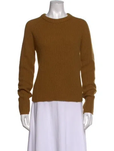 Pre-owned Jenni Kayne Cashmere Crew Neck Sweater In Brown