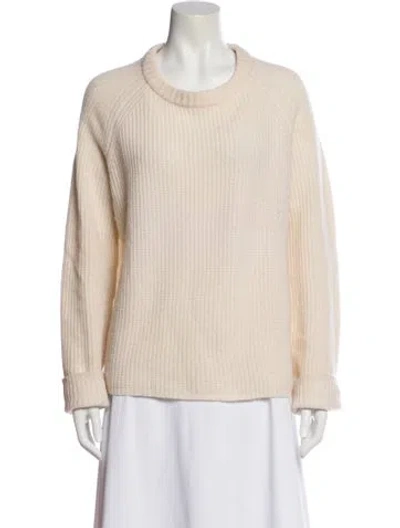 Pre-owned Jenni Kayne Cashmere Crew Neck Sweater In Neutral